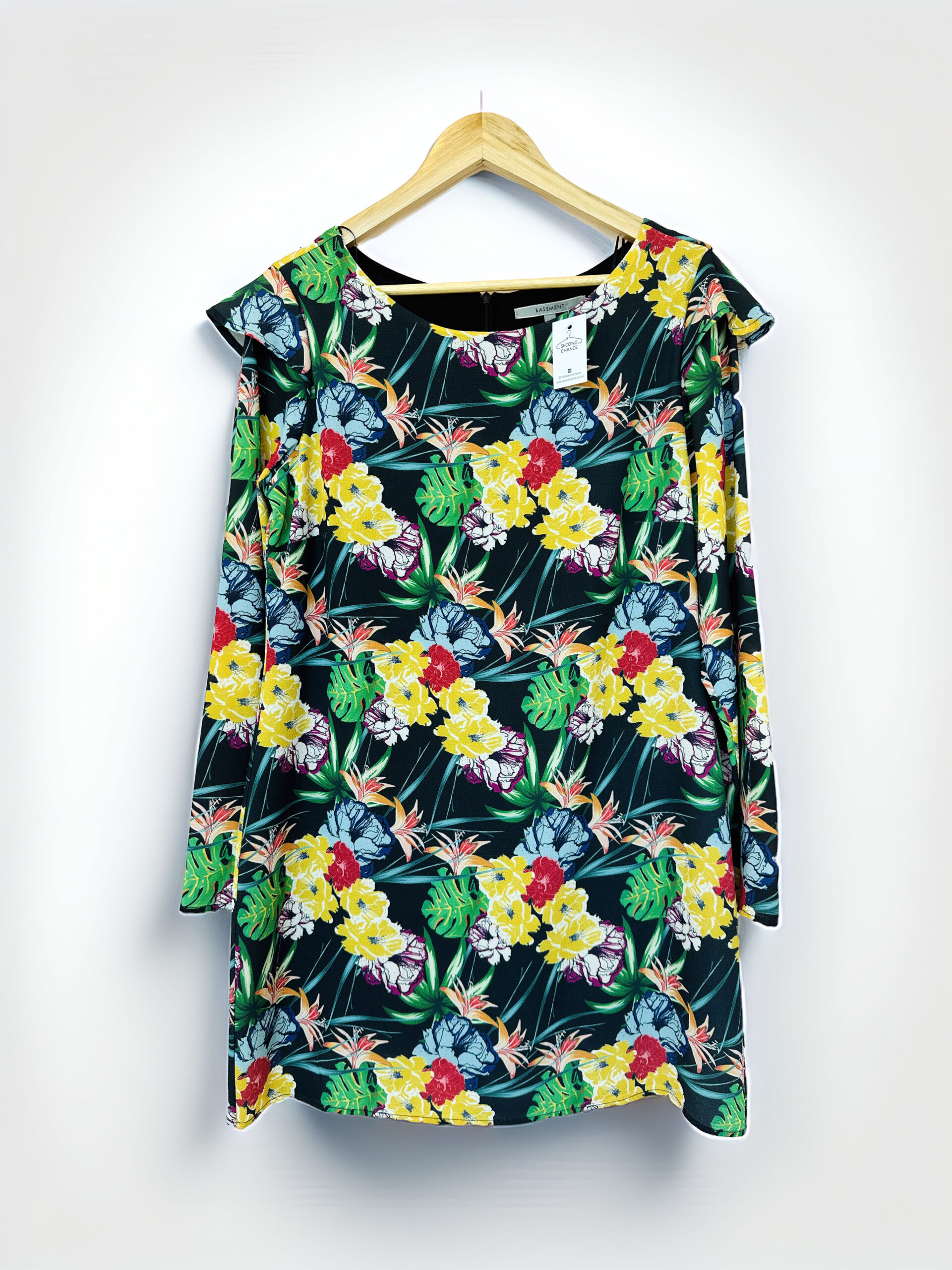 VESTIDO ESTAMPADO BASEMENT (M)