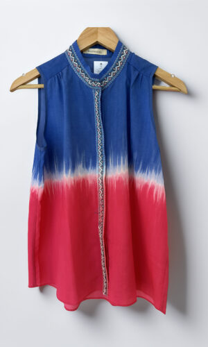 CAMISA SIN MANGA BICOLOR  RAPSODIA (M)