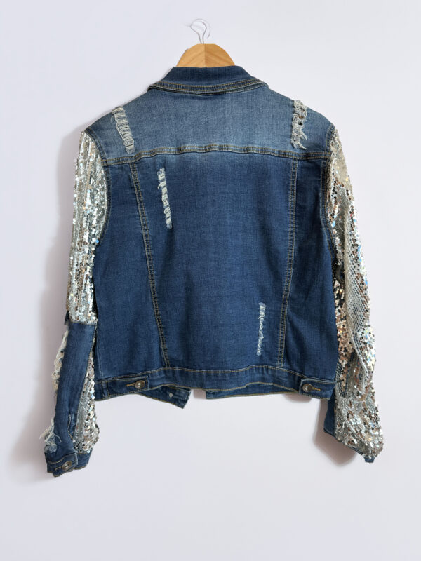 CAMPERA DE JEAN CON LENTEJUELAS DENIMLAND (L) - Imagen 2