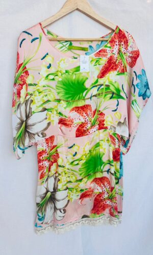 VESTIDO CORTO ROSA RAPSODIA (L)