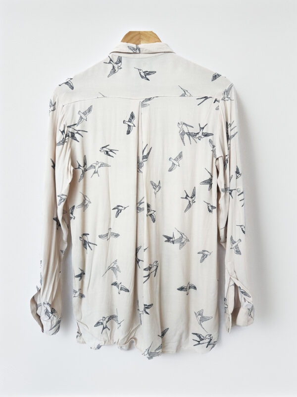CAMISA ESTAMPADA PAJAROS ZARA  (XS) - Imagen 2