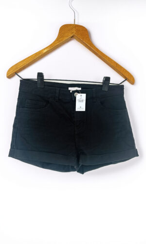 SHORT JEAN NEGRO H&M (M)