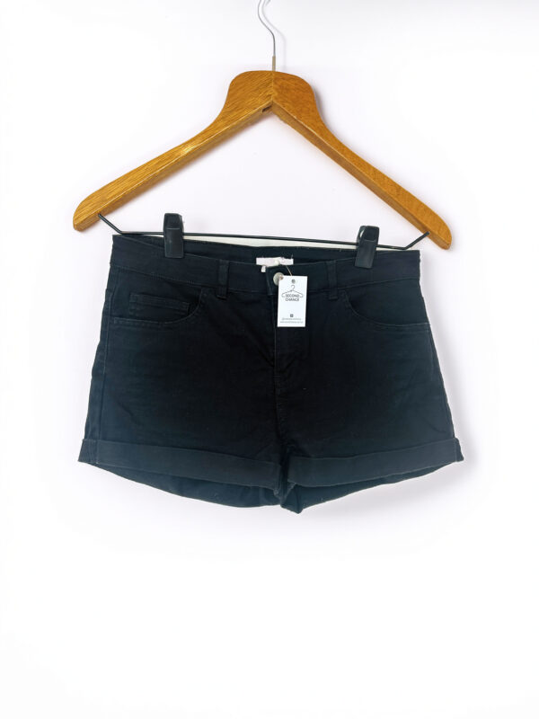 SHORT JEAN NEGRO H&M (M)