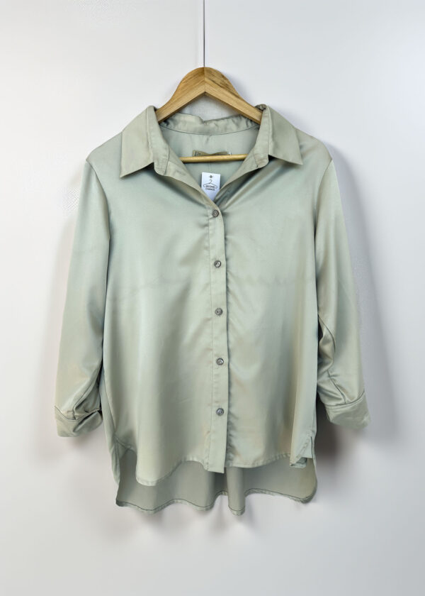 CAMISA SATEN VERDE P (XL)