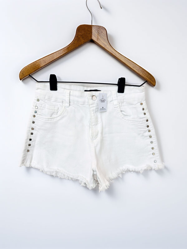SHORT JEAN BLANCO TACHAS ST. MARIE (S)