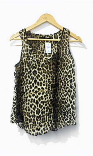 BLUSA SIN MANGA ANIMAL PRINT AKIABARA (S)