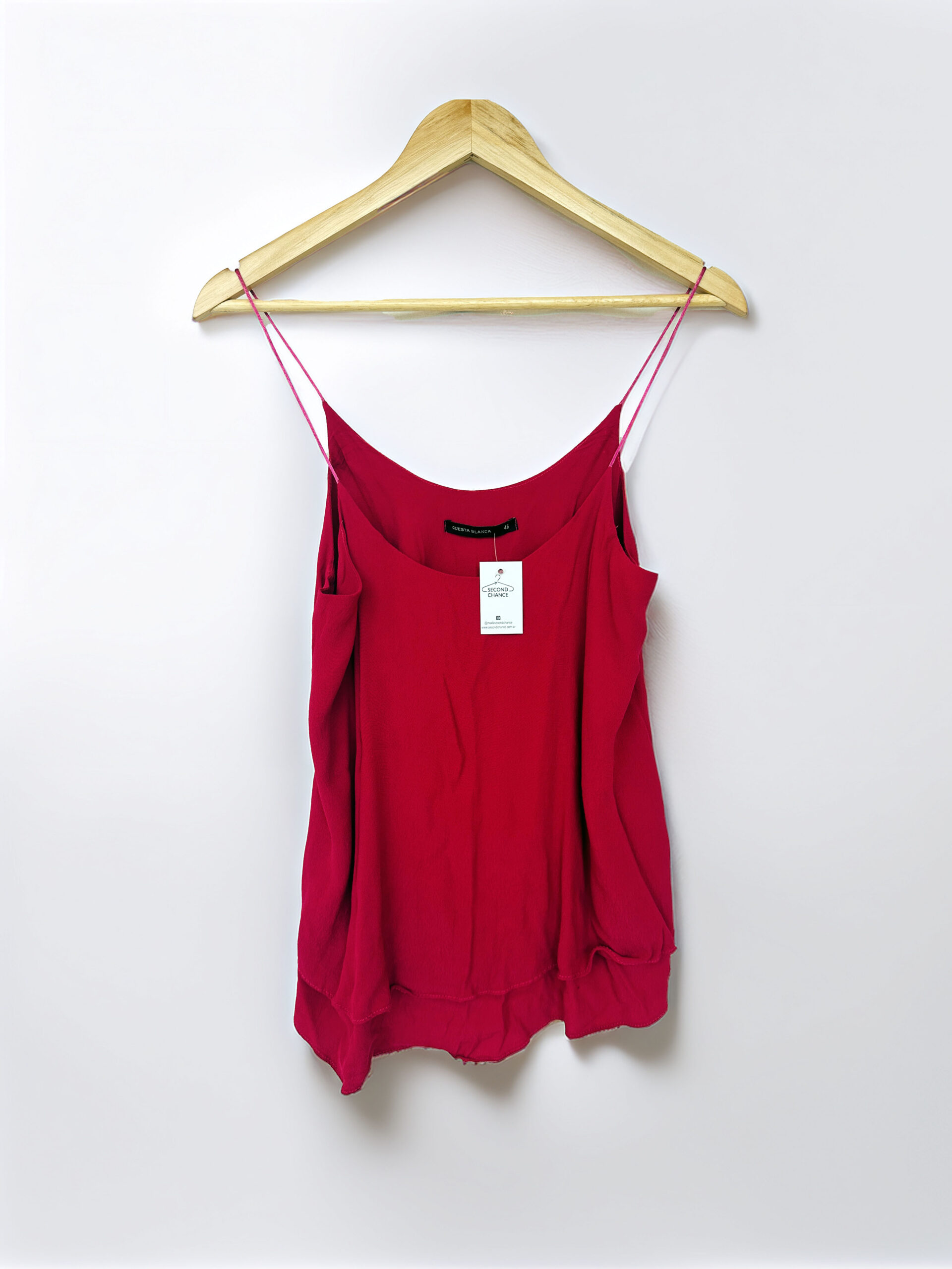 BLUSA SIN MANGA FUCSIA CUESTA BLANCA (XL)