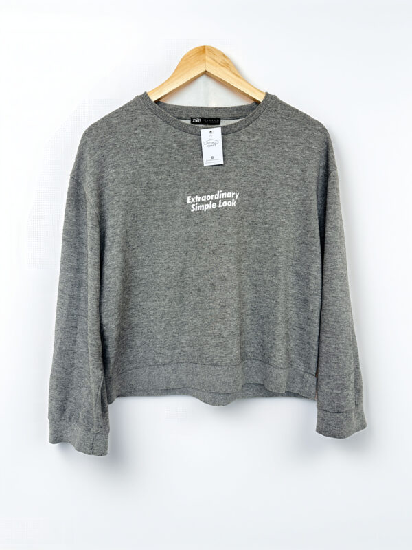 BUZO BASICO GRIS ZARA (S)