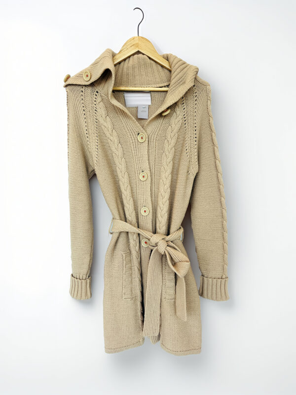 SACO LARGO DE LANA BEIGE UMA (L)