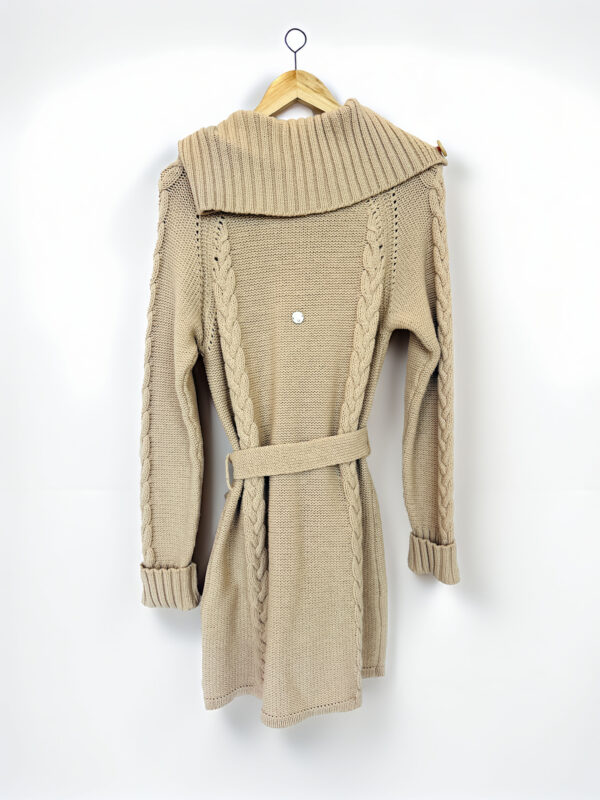 SACO LARGO DE LANA BEIGE UMA (L) - Imagen 2
