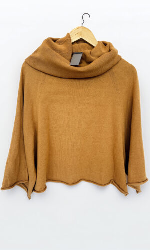SWEATER PONCHO MARRON JAZMIN CHEBAR (L)