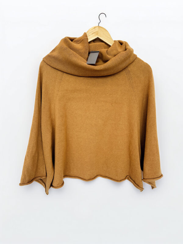 SWEATER PONCHO MARRON JAZMIN CHEBAR (L)