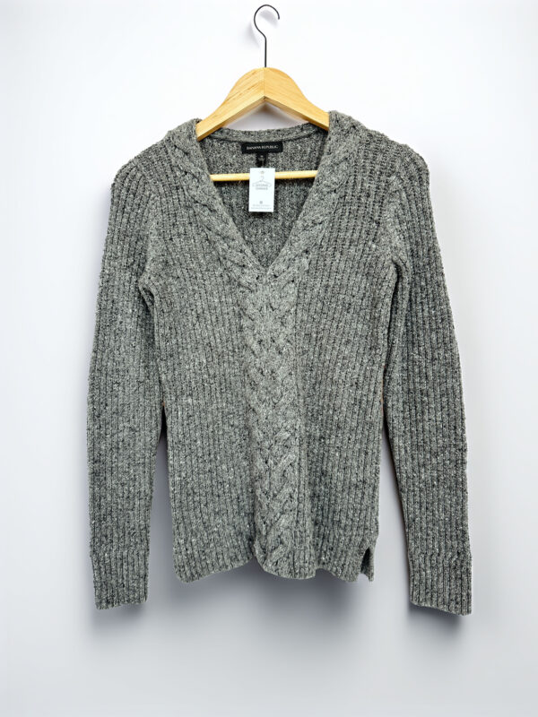 SWEATER LANA GRIS BANANA REPUBLIC (M)