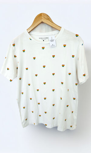 REMERA BASICA ESTAMPADA DENIM & FLOWER (S)