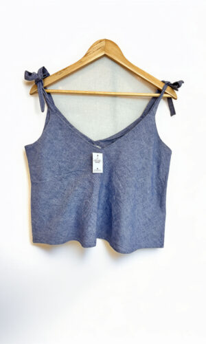 BLUSA TOP JEAN ZARA (S)