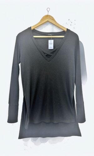 SEWATER LARGO LIVIANO NEGRO FOREVER 21 (M)