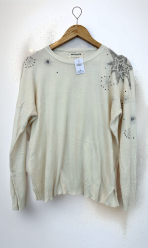 SWEATER LIVIANO CON APLIQUES RAPSODIA (XL)