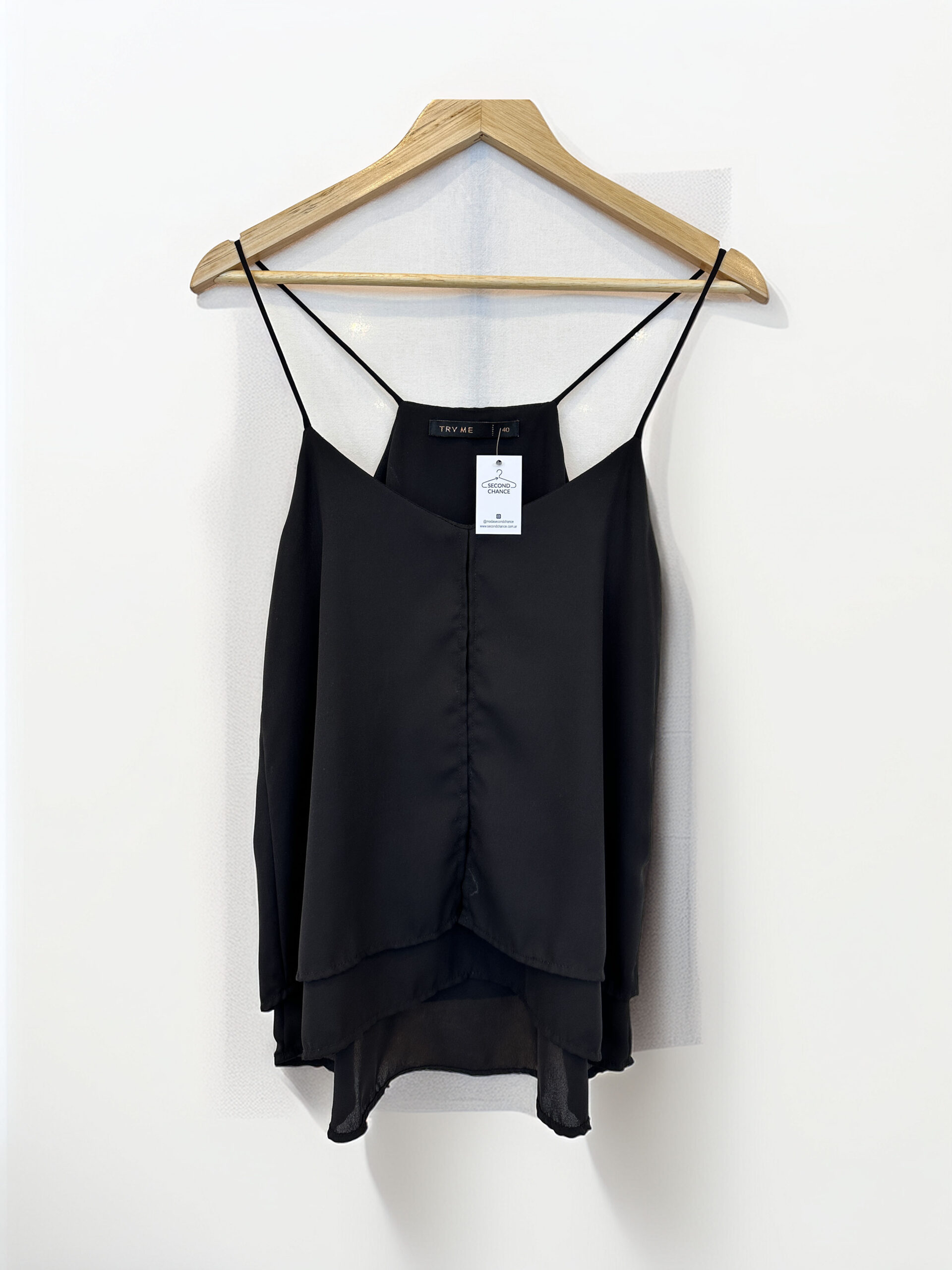 BLUSA NEGRA TRY ME (S)