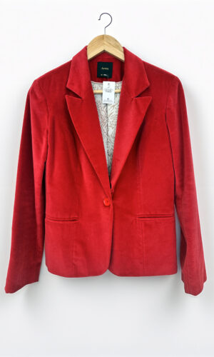 BLAZER GAMUZADO ROJO AYRES (M)
