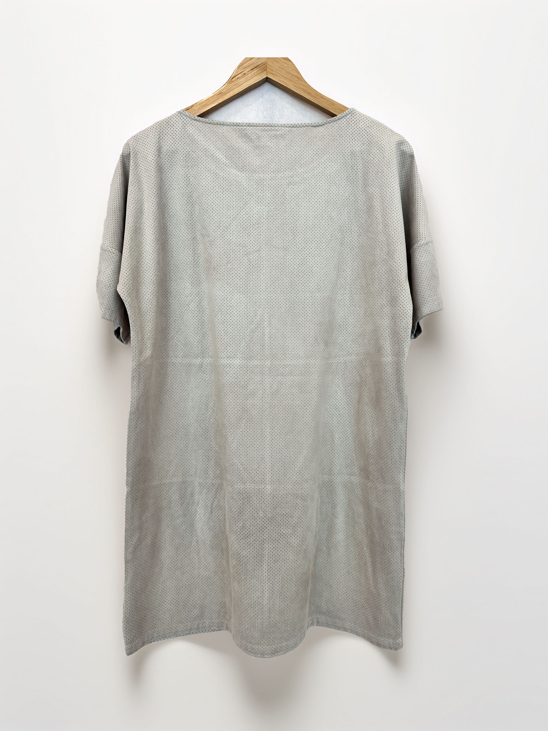VESTIDO GAMUZADO BEIGE ZARA (XS) - Imagen 2