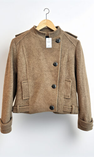 SACO DE PAÑO CORTO MARRON DESIDERATA (S)