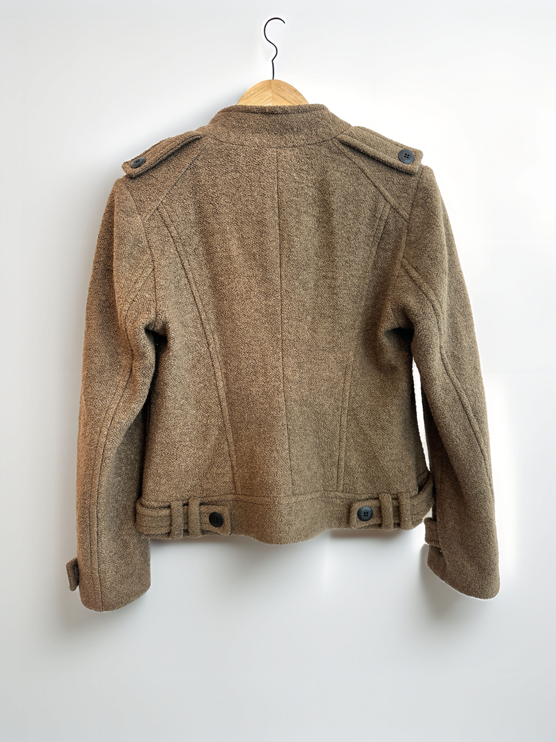 SACO DE PAÑO CORTO MARRON DESIDERATA (S) - Imagen 2