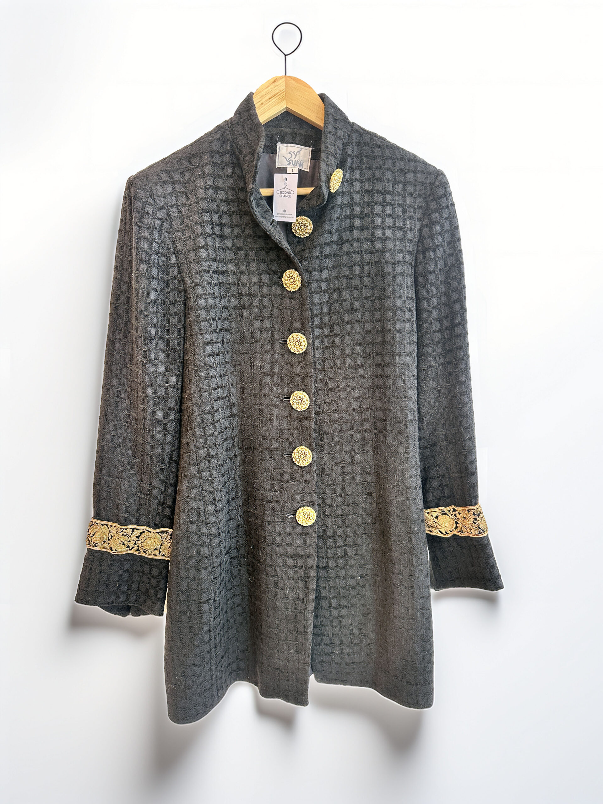 SACO DE PAÑO NEGRO SUAN (S)