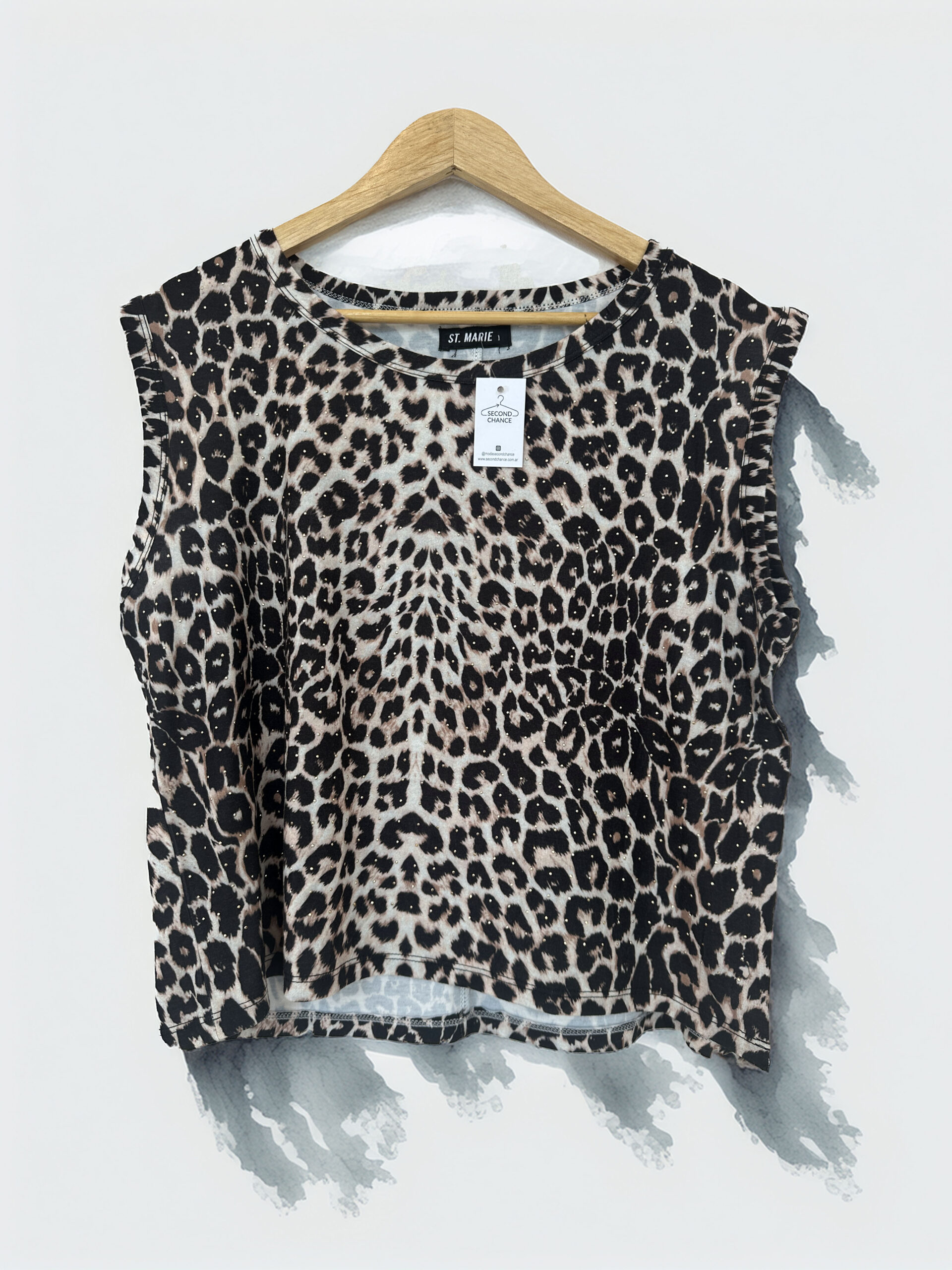 REMERA SIN MANGA ANIMAL PRINT ST.MARIE (S)