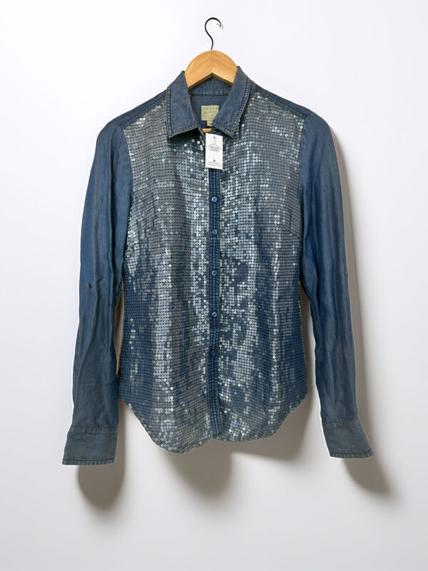 CAMISA JEAN LENTEJUELAS GUESS (XS)