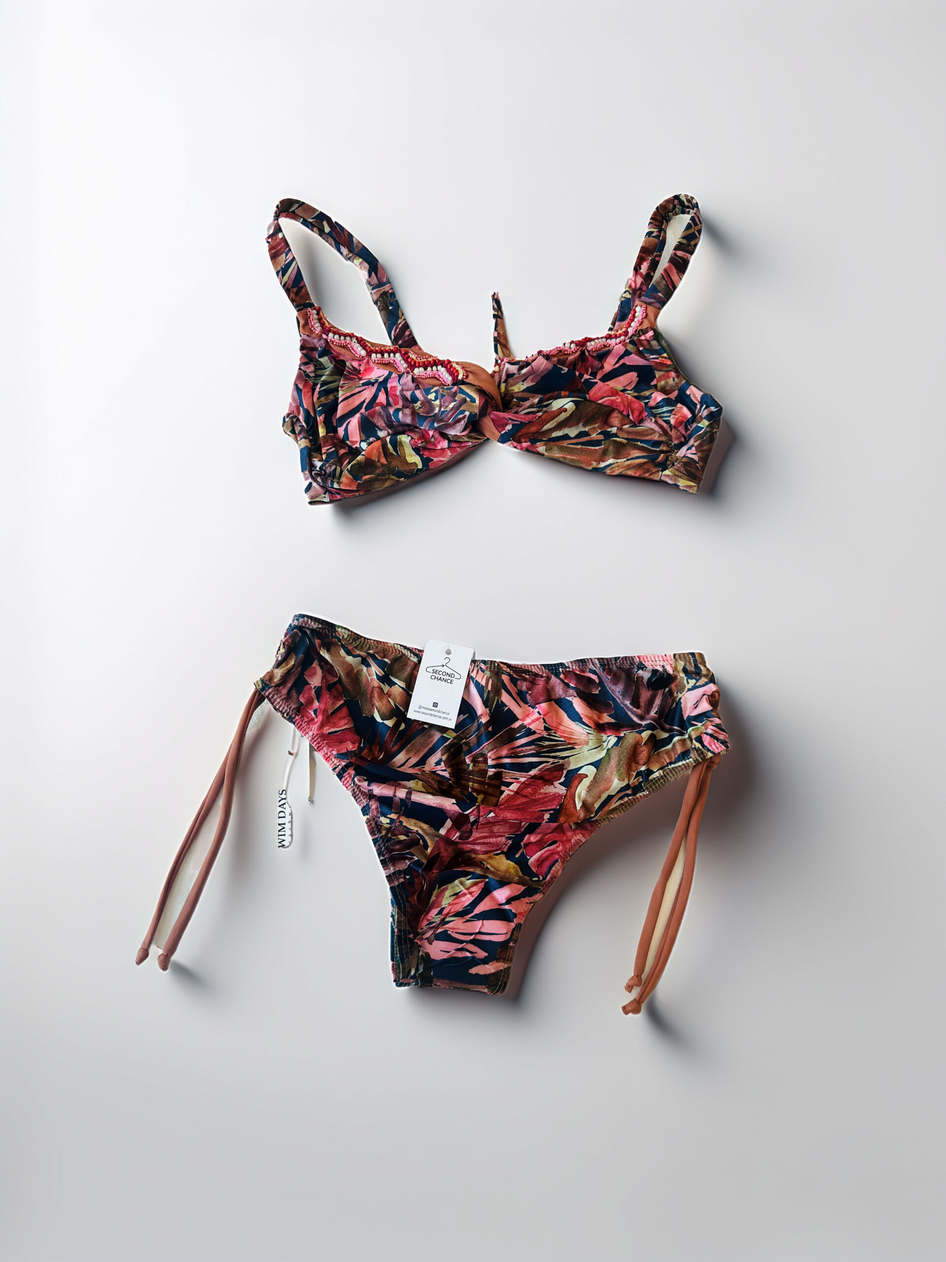 BIKINI ESTAMPADA MARRON SWIM DAYS (M)