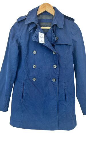 SACO GABARDINA AZUL ZARA (XS)