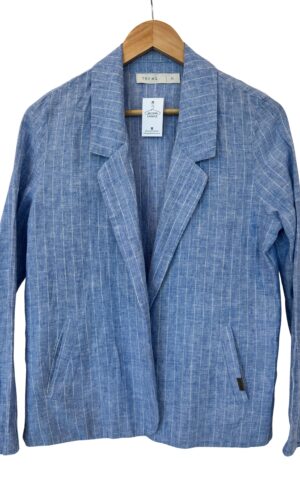 BLAZER LIVIANO RAYADO CELESTE TRY ME (S)