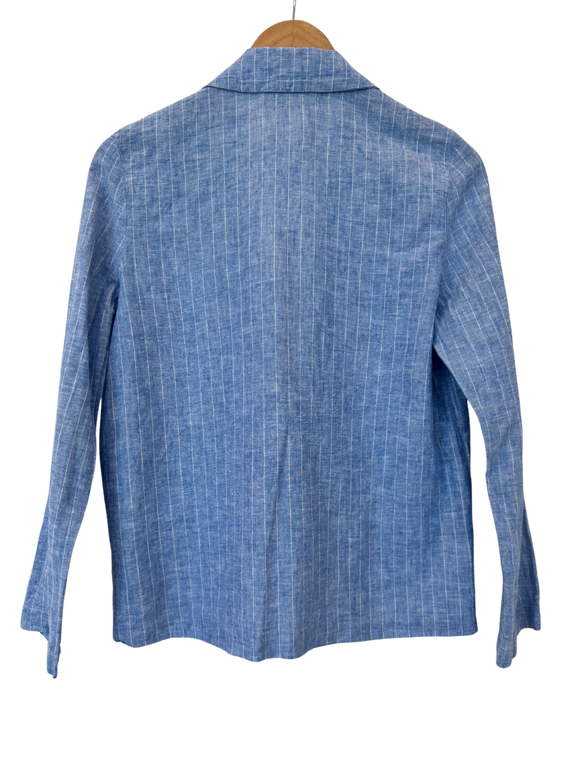 BLAZER LIVIANO RAYADO CELESTE TRY ME (S) - Imagen 2