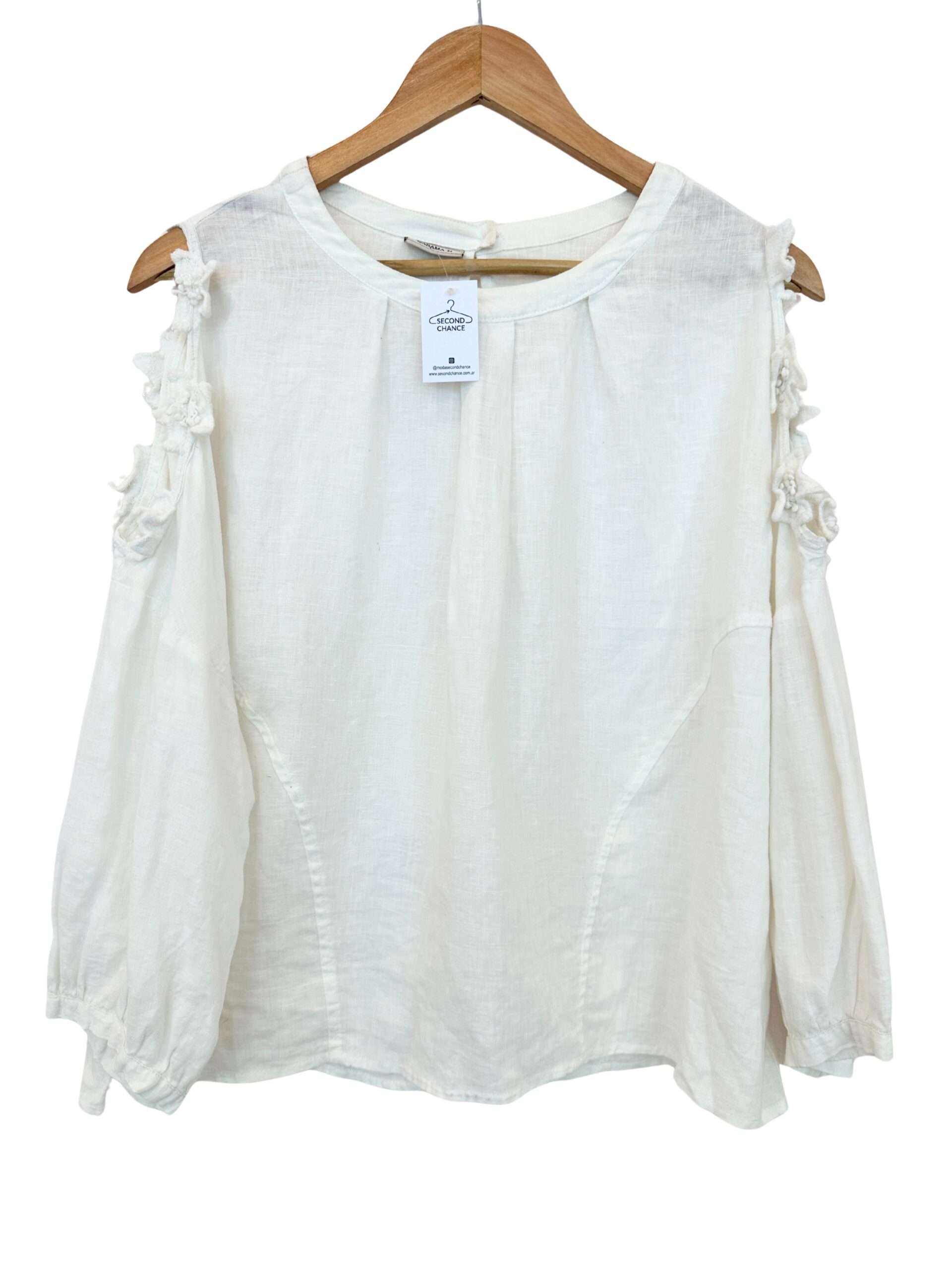BLUSA LINO BLANCA WANAMA (M)