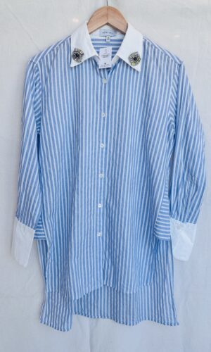 CAMISA RAYADA APLIQUE KOSIUKO (M)