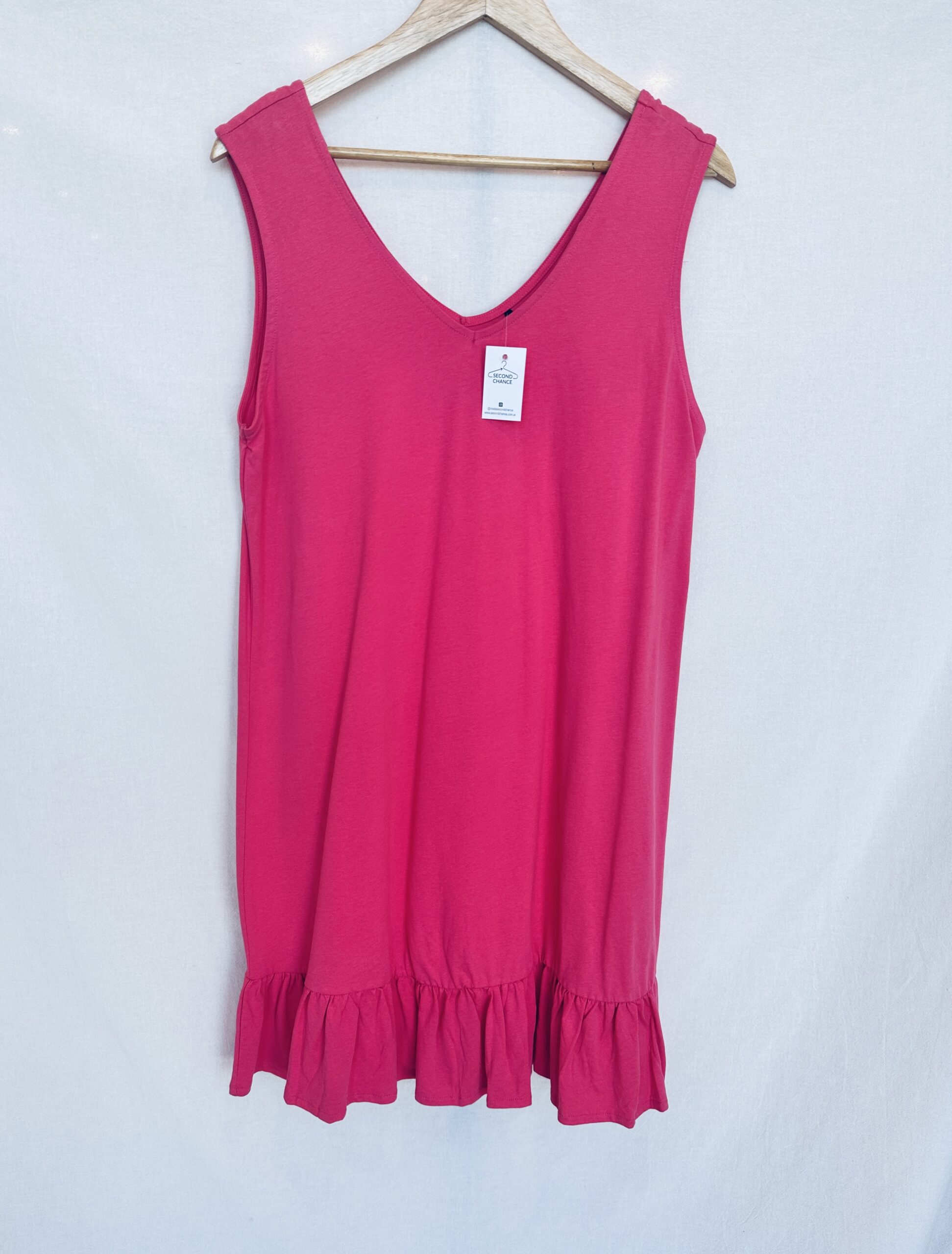 VESTIDO MUSCULOSA FUCSIA OVS (L)