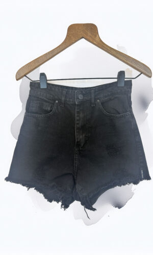 SHORT JEAN NEGRO LOVELY DENIM (S)