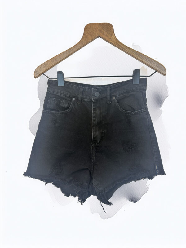 SHORT JEAN NEGRO LOVELY DENIM (S)