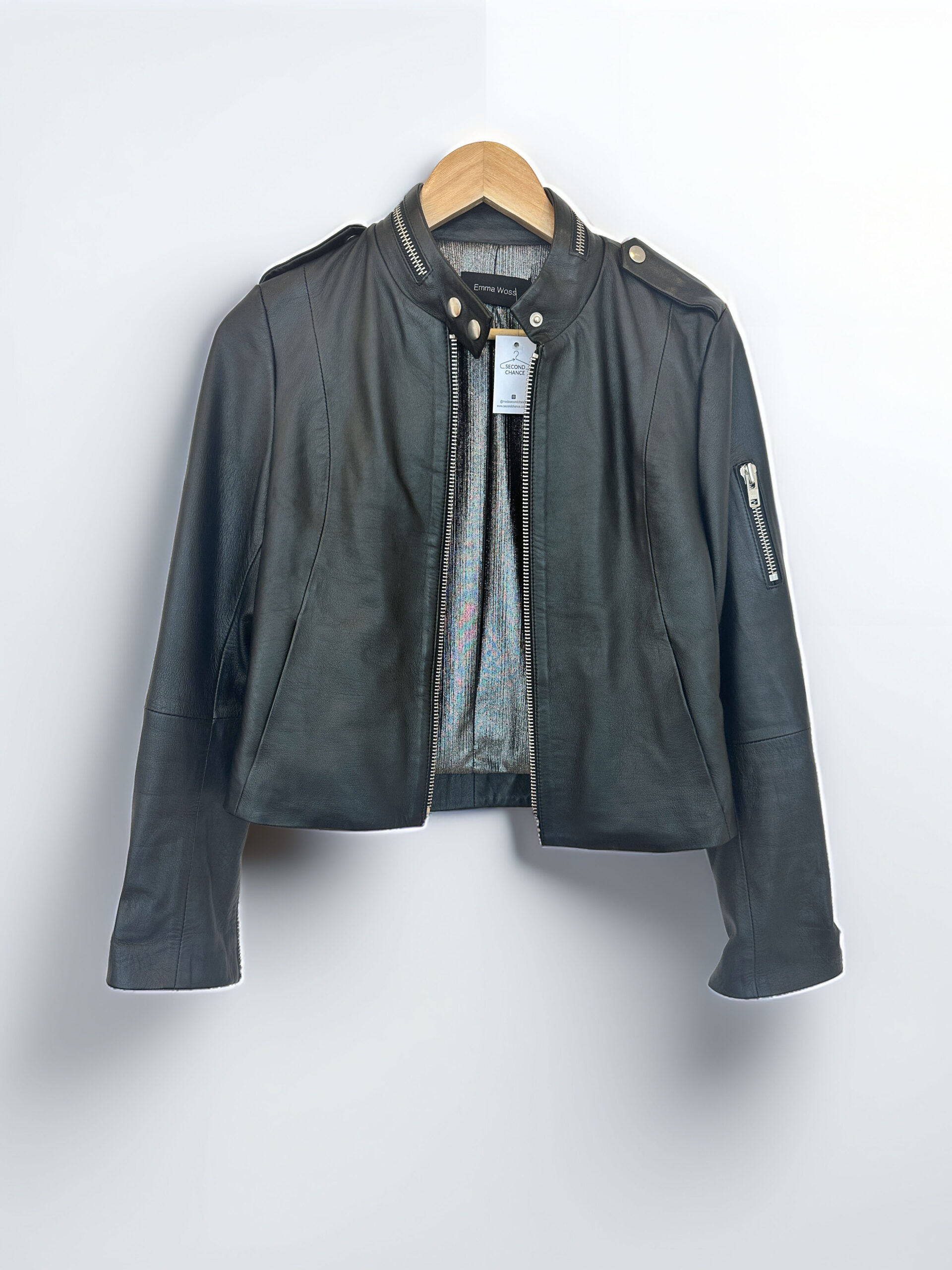 CAMPERA CIERRES NEGRA EMMA WOSS (S)