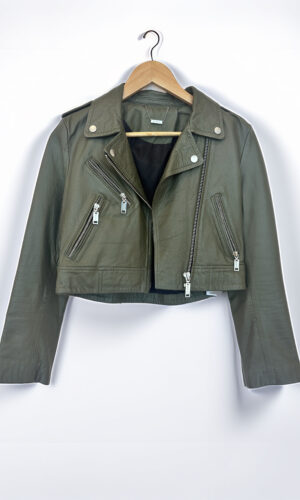 CAMPERA CUERO VERDE GINEBRA (S)