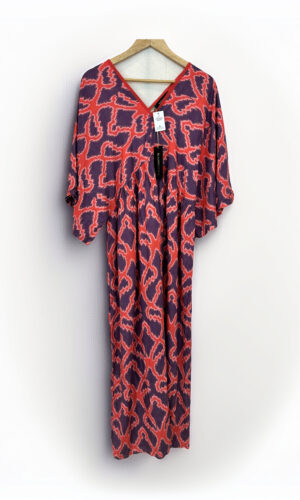 VESTIDO LARGO ESTAMPADO RAPSODIA (L)