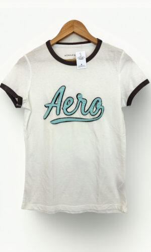 REMERA BLANCA AEROPOSTALE (L)