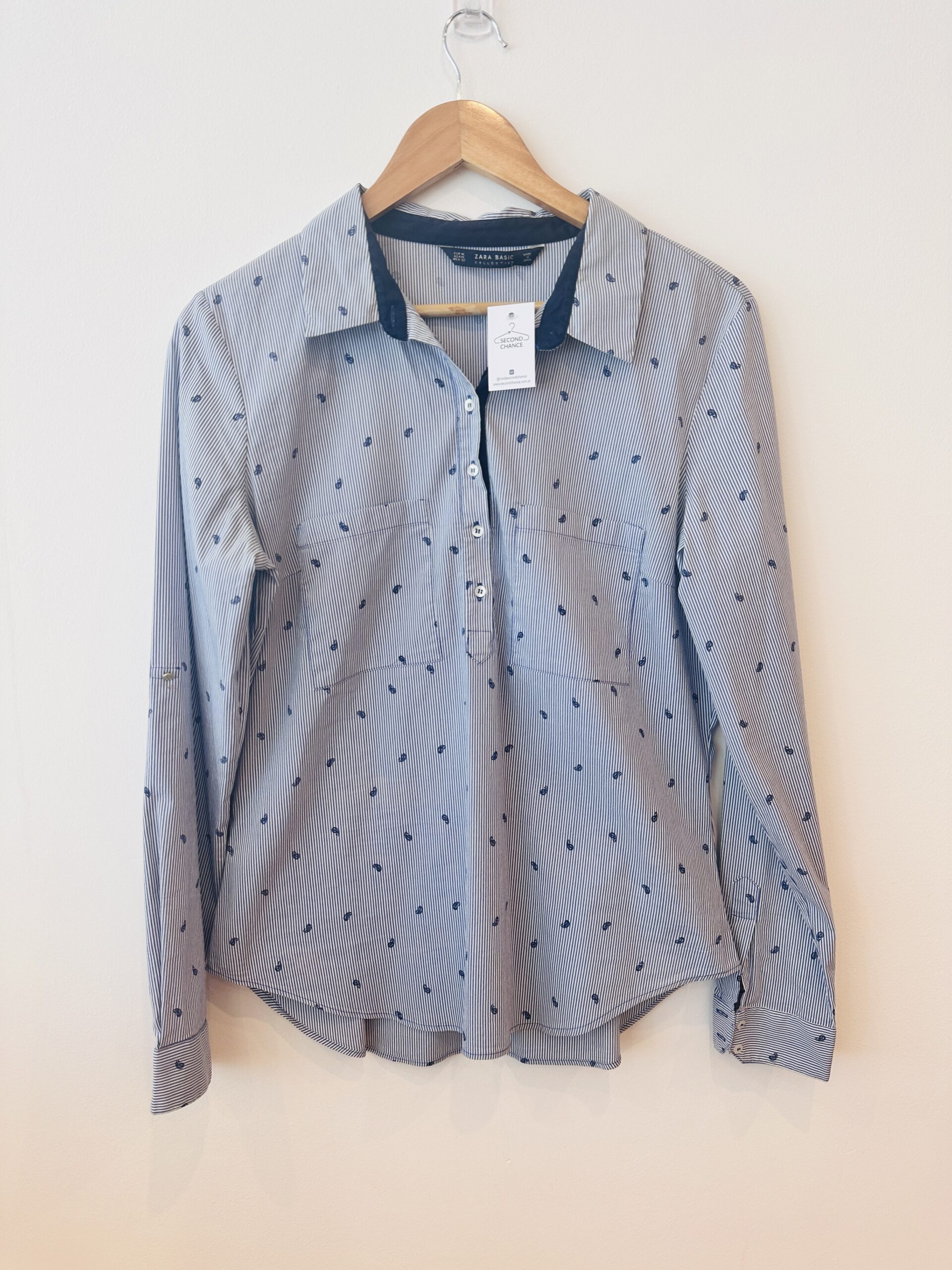 BLUSA RAYADA ZARA (XL)