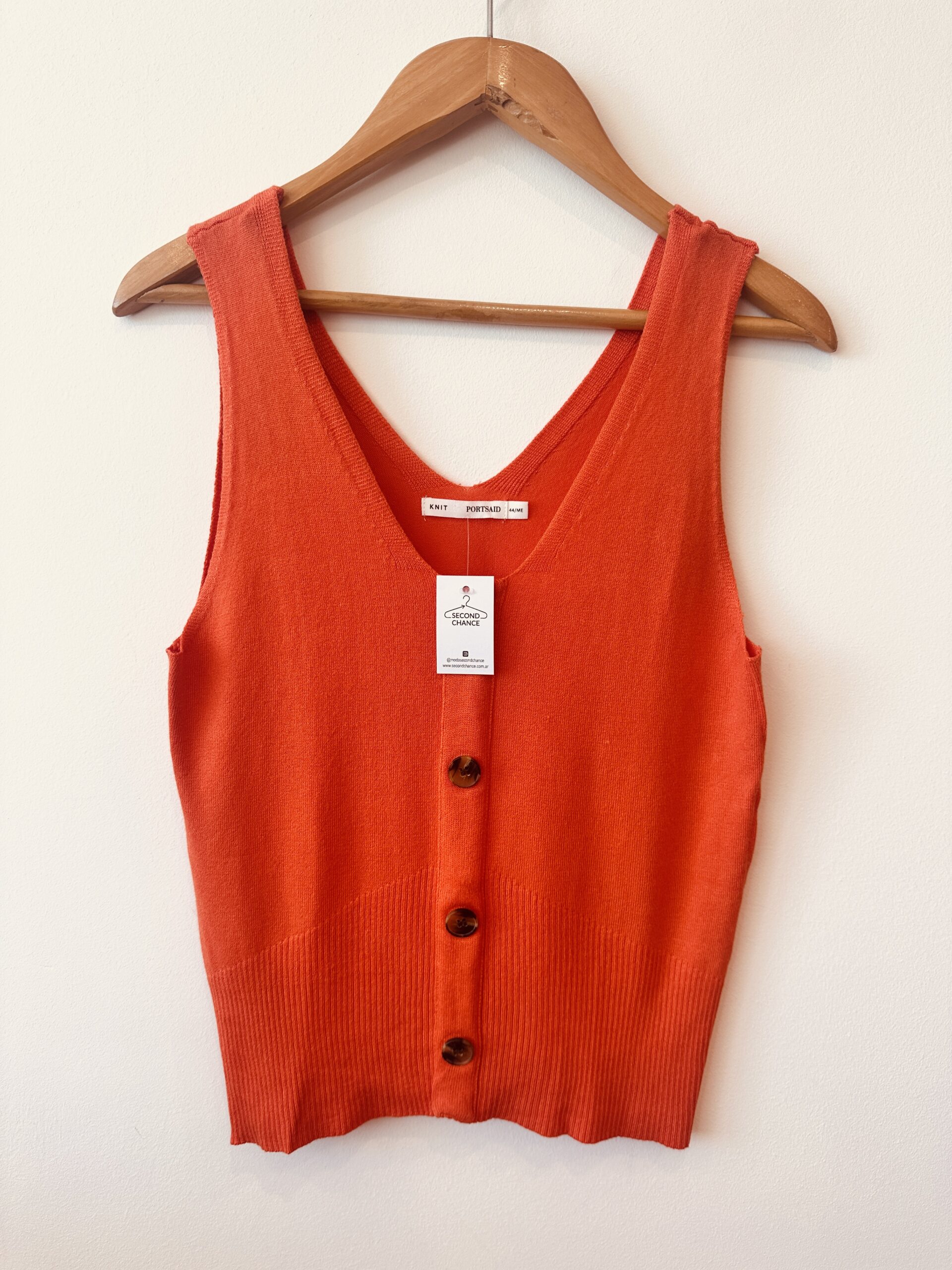 REMERA DE HILO NARANJA PORTSAID (M)