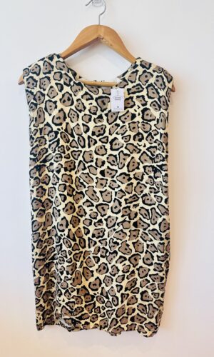 VESTIDO SIN MANGAS ANIMAL PRINT MARIA CHER (M)