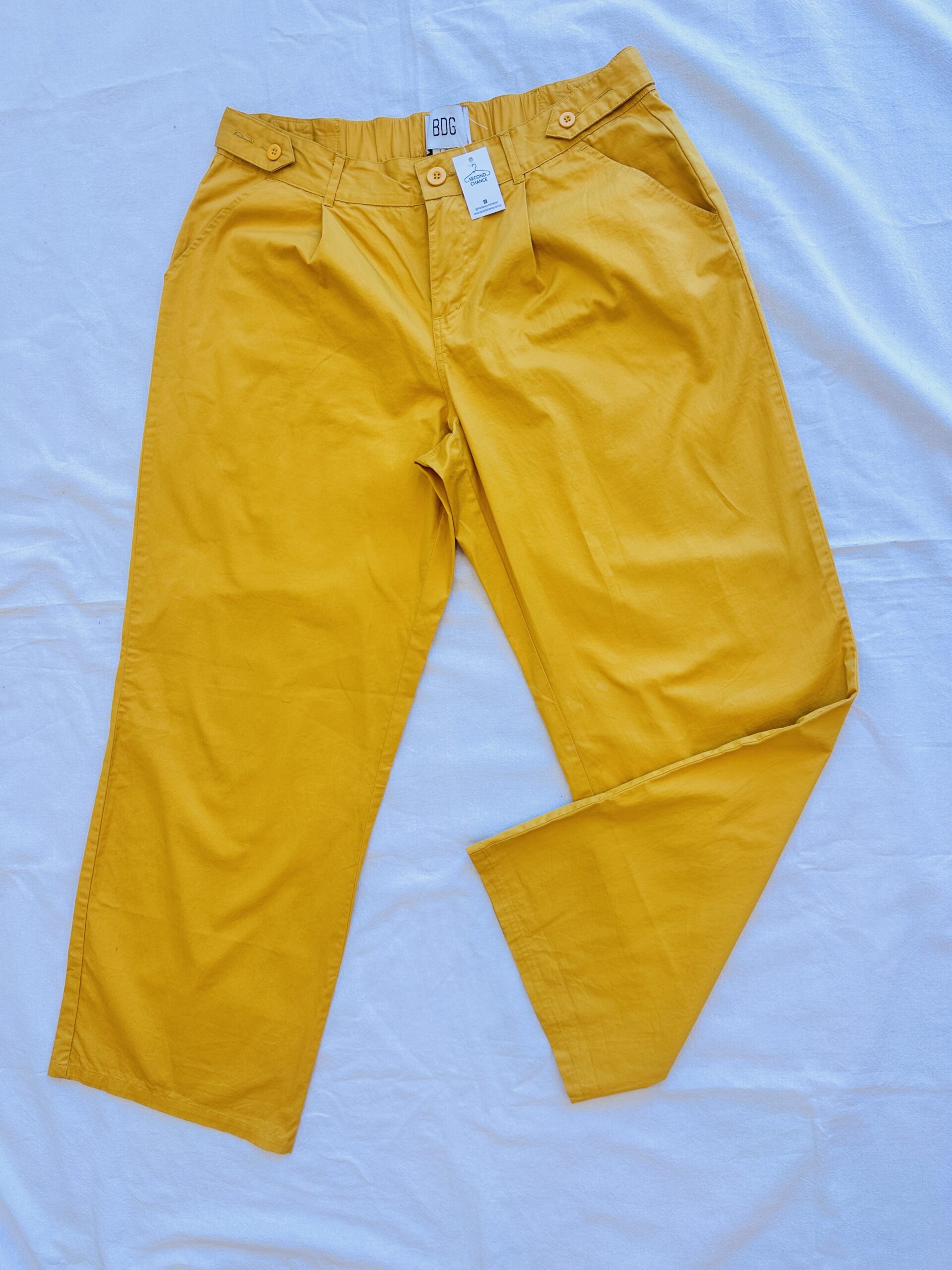 PANTALON WIDE LEG AMARILLO BDG (L)