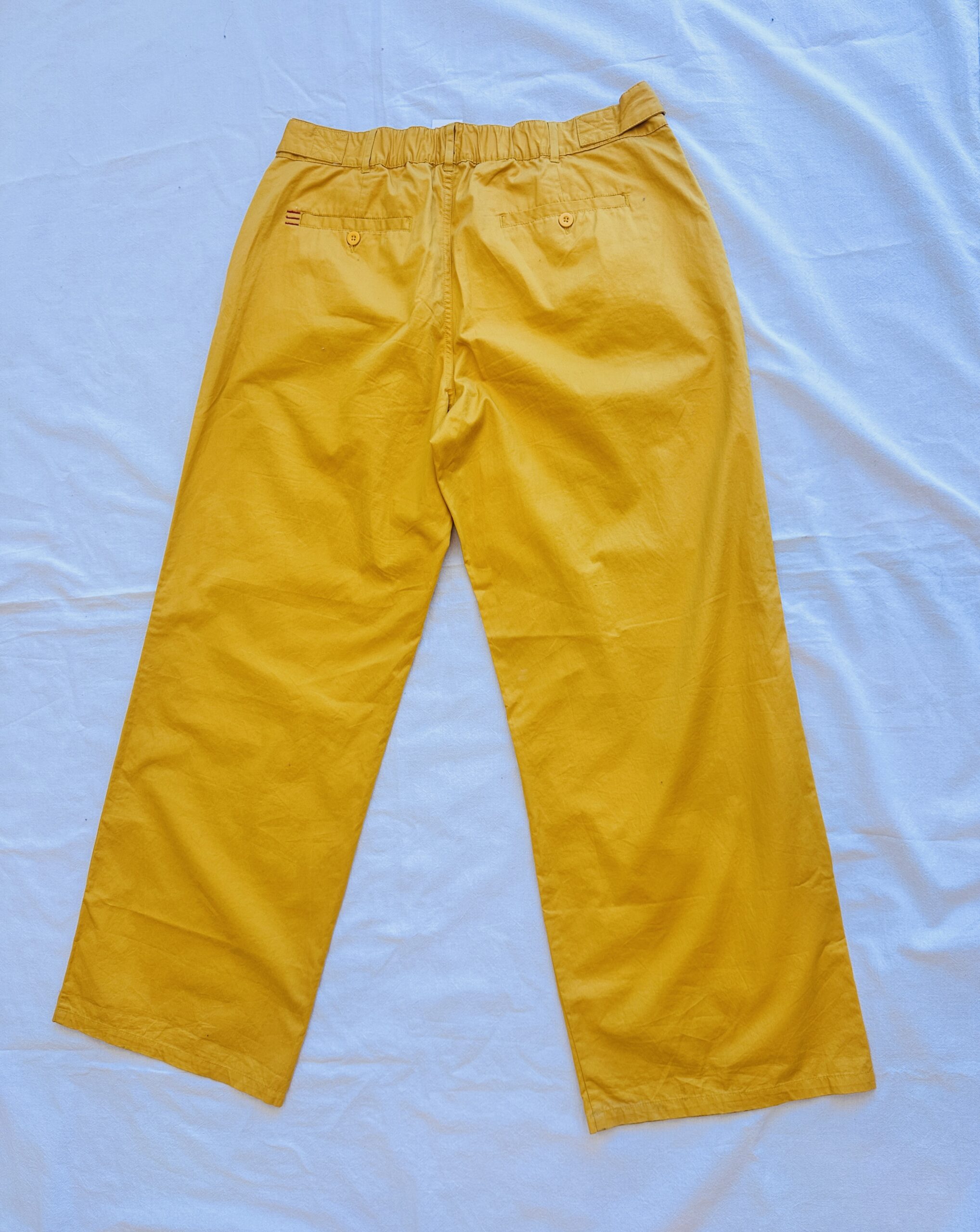 PANTALON WIDE LEG AMARILLO BDG (L) - Imagen 2