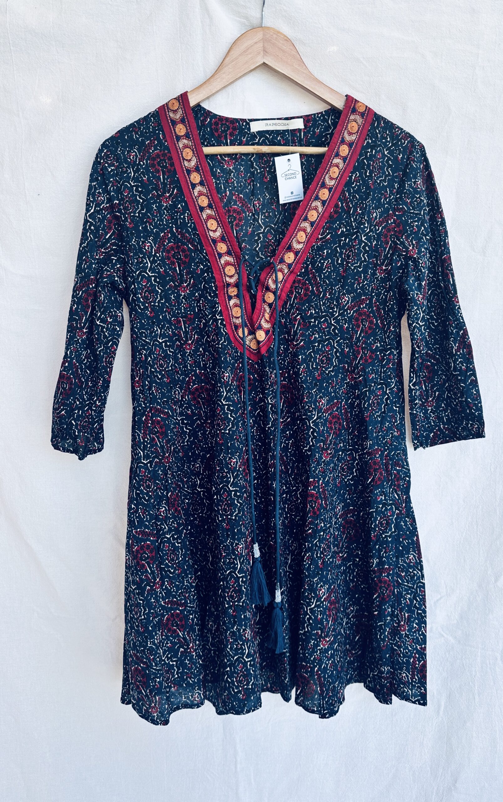 VESTIDO CAMISERO AZUL RAPSODIA