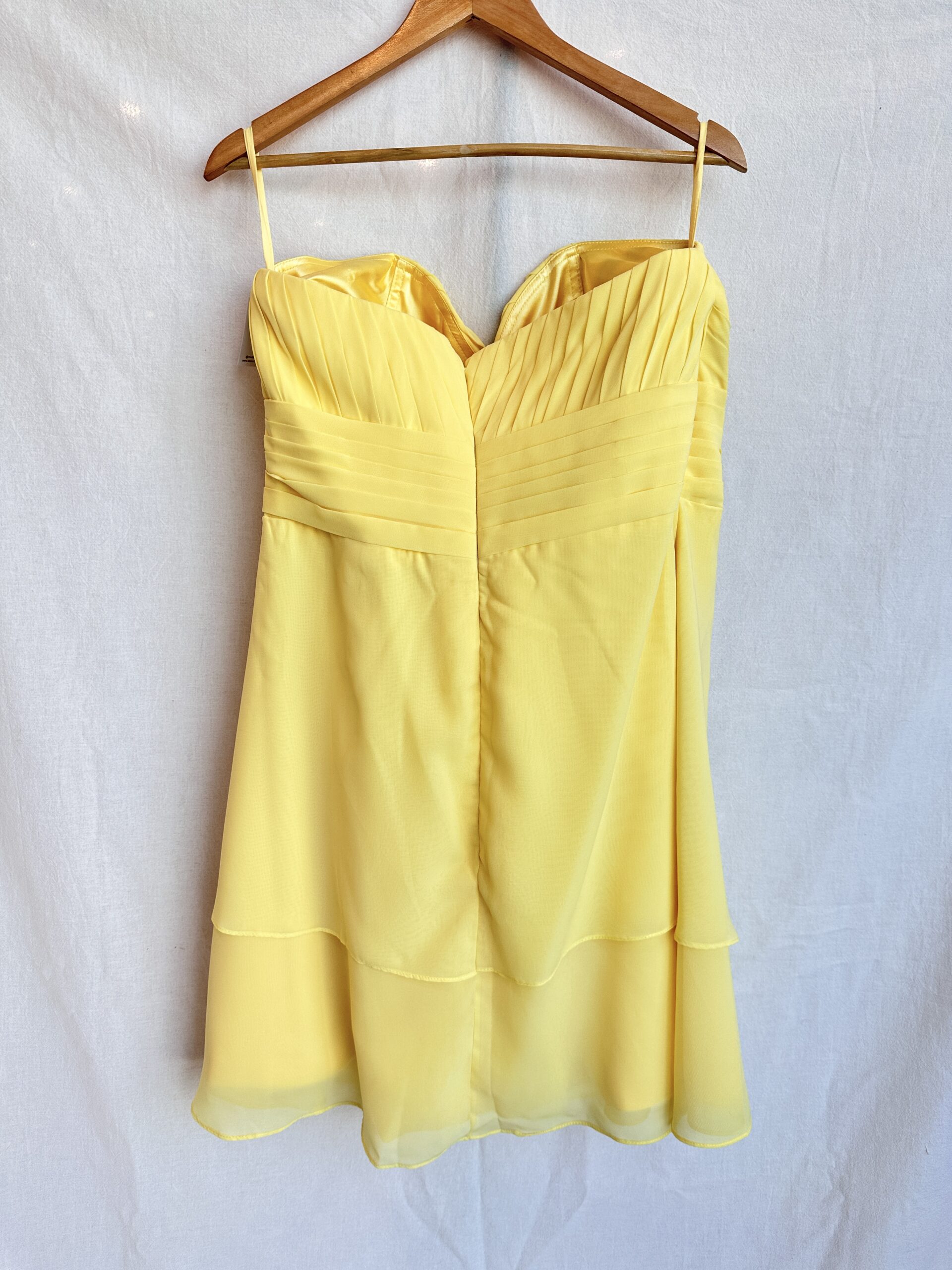 VESTIDO DE FIESTA AMARILLO SIN MARCA (XL) - Imagen 2