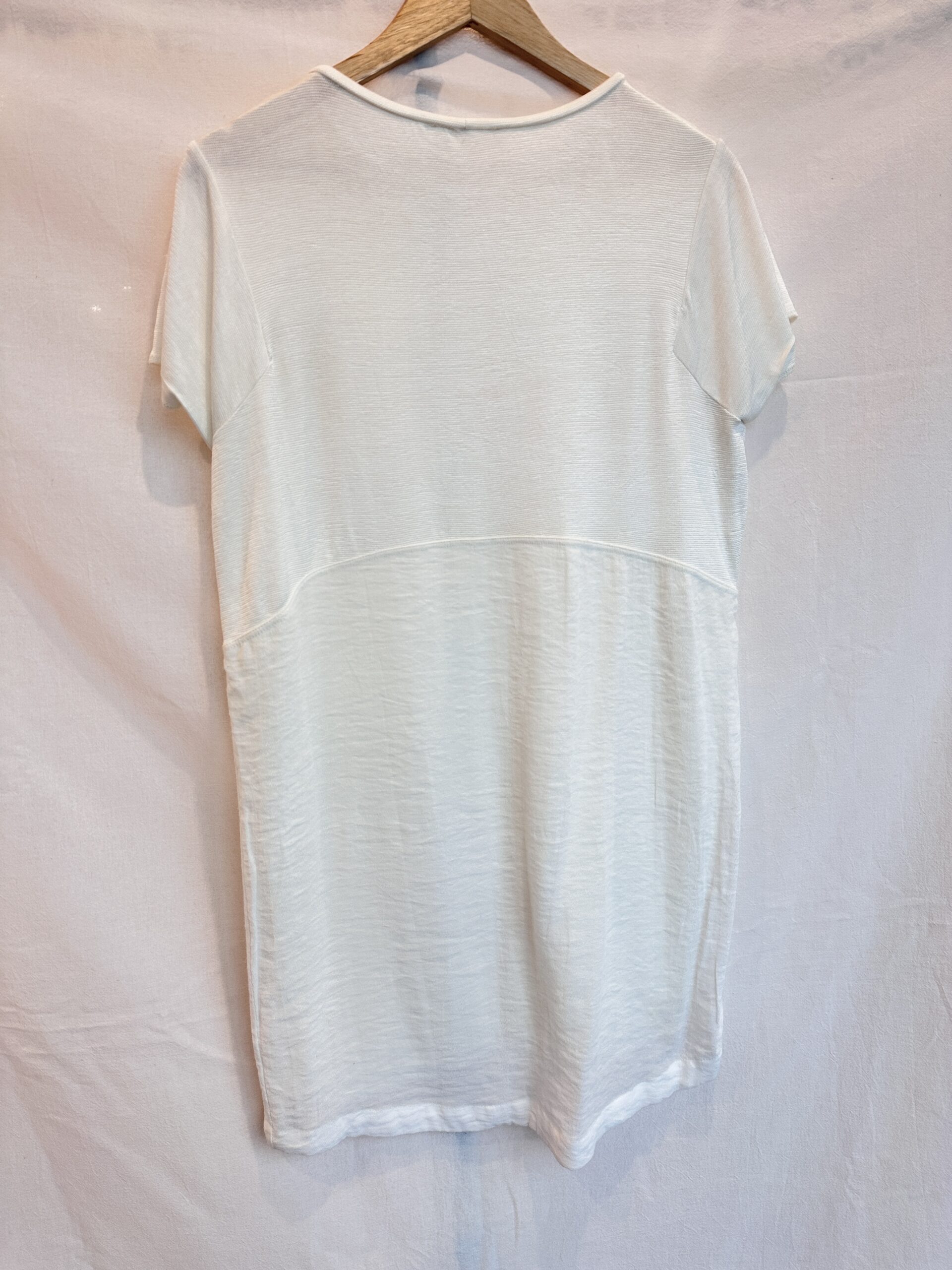 VESTIDO CORTO BLANCO ZARA (M) - Imagen 2